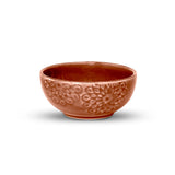 Yellow Marigold Wild Rose Cherry Red small bowls set – handcrafted ceramic katori for serving