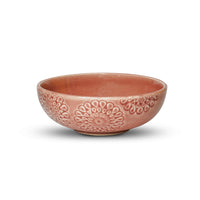 Wild Rose Serving Bowl Set of 2 | Cherry Red & Pine Green – Yellow Marigold