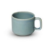 Yellow Marigold Shibui Mug – Sky Blue (Set of 4), handcrafted ceramic mugs in soft sky-blue glaze for modern drinkware