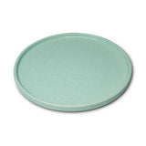 Yellow Marigold Shibui Dinner Plate – Pastel Green (Set of 4), handcrafted ceramic dinner plates in soft pastel green for elegant dining.