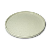 Yellow Marigold Shibui Dinner Plate (Swiss White) – Set of 4, handcrafted ceramic dinner plates in elegant white glaze for modern dining.
