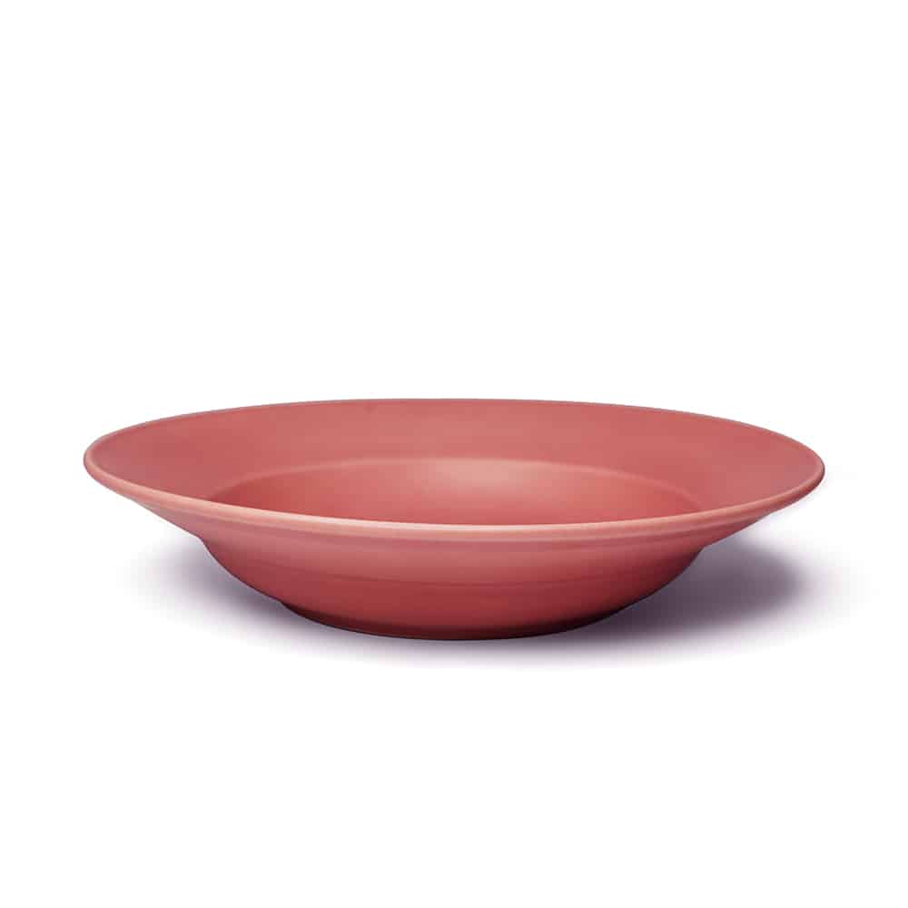 Yellow Marigold Basics Pasta Plate 9" – Rose Pink, handcrafted ceramic dinner plate for elegant everyday dining.