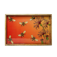 Rectangle Tray – Bees in Paradise | Handcrafted Serveware