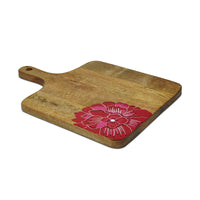 Cheese Board with Handle – Hand Painted Alpenrose