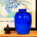 Yellow Marigold Aura metal vase — close‑up showing smooth metal texture and elegant finish detail