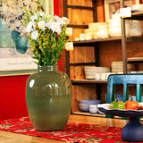 Yellow Marigold Aura metal vase, packaged or styled elegantly — ideal as a gift or chic home décor accessory