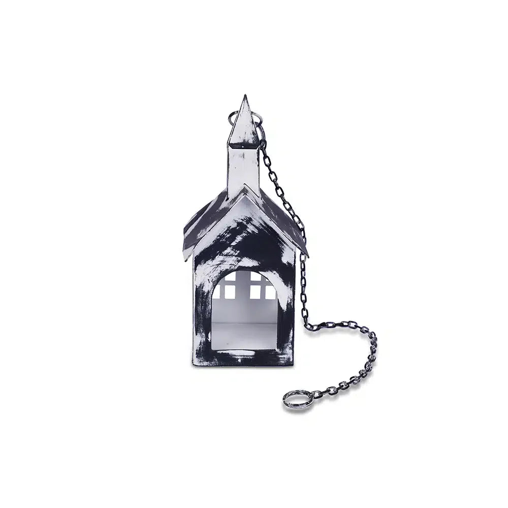 Yellow Marigold black metal hanging birdhouse lantern, neatly packaged or styled — ideal as a gift or decorative accent for home décor lovers