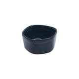 Yellow Marigold Warp Sweet Bowl Night Blue (Set of 6) – elegant organic-shaped porcelain katoris in rich midnight-blue finish, ideal for stylish dining.