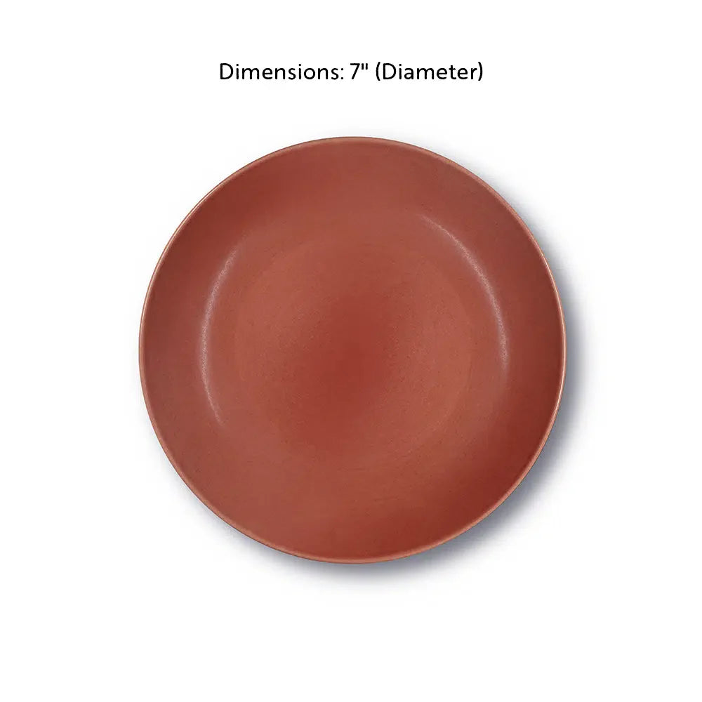 Yellow Marigold Basics 7″ Dessert Plate Set – handcrafted minimal ceramic plate for stylish tableware collections