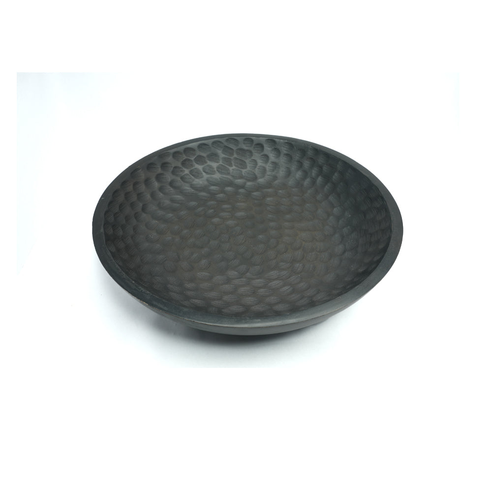 Ebony - Large Hammered Bowl - 14 inch