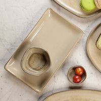 Sweet Bowl / Katori, Moon White - Warp (Set of 4)