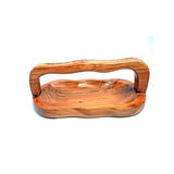 Yellow Marigold handcrafted Masai Fruit Basket Platter – artisan-made wooden basket platter featuring intricate detailing and handmade charm.
