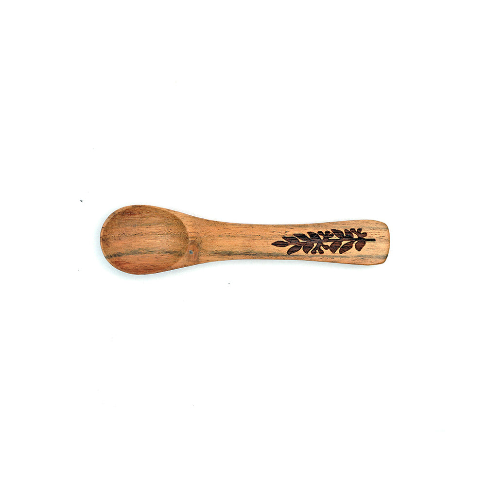 Yellow Marigold eco-friendly Masai Dip Spoon Set of 4 – sustainable handcrafted wooden spoons designed for long-lasting use.