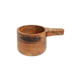 Yellow Marigold eco-friendly Masai Leaf Nut Bowl – sustainable handcrafted metal serveware designed for conscious and stylish living.
