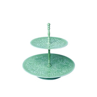 Metal 2-Tier Stand | Yellow Marigold – Matcha Green