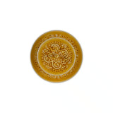 Top View of Mustard color Metal 2 tier for high tea, snacks or decoration. 