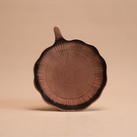 Lotus Leaf Handle Platter | Mist | Porcelain