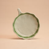 Lotus Leaf Handle Platter | Mist | Porcelain