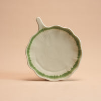 Lotus Leaf Handle Platter | Mist | Porcelain