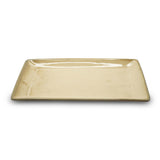 Hero image of Yellow Marigold Rectangular Platter – Moon White, artisanal handmade ceramic platter from the Warp collection.
