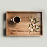 Rectangle Tray - Handpainted Tea Tree Flower I Wood