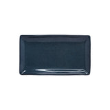 Yellow Marigold Night Blue large rectangular platter – handcrafted Warp collection porcelain, contemporary shape and refined design.