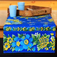 Avonlea Blue Floral Table Runner