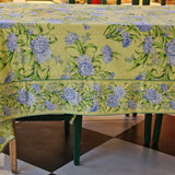 Yellow Marigold Sacha Yellow cotton table cover – vivid sun-yellow hues, made for stylish dining and everyday elegance.