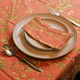 Sweet Pea - Coral - Table Napkins – Set of 6