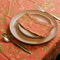 Sweet Pea - Coral - Table Napkins – Set of 6