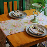 Apple Blossom - Periwinkle - Table Runner