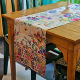 Eternal Rose White - Cotton Table Runner