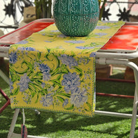 Table Runner | Sacha Yellow Handcrafted Cotton