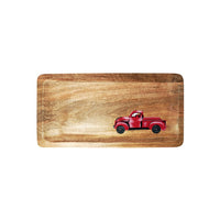 Wagon Platter – Hand-painted Mango Wood