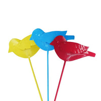 Handcrafted Garden Bird Sticks (Set of 3) – Colourful Outdoor Décor