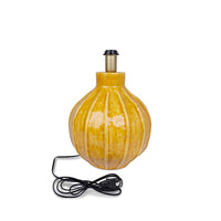 Yellow Pumpkin Table Lamp | Handcrafted Accent Lighting & Home Decor