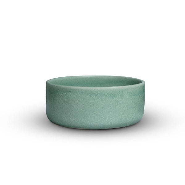 Yellow Marigold Shibui Serving Bowl Medium set of 2 – handcrafted pastel green ceramic bowl