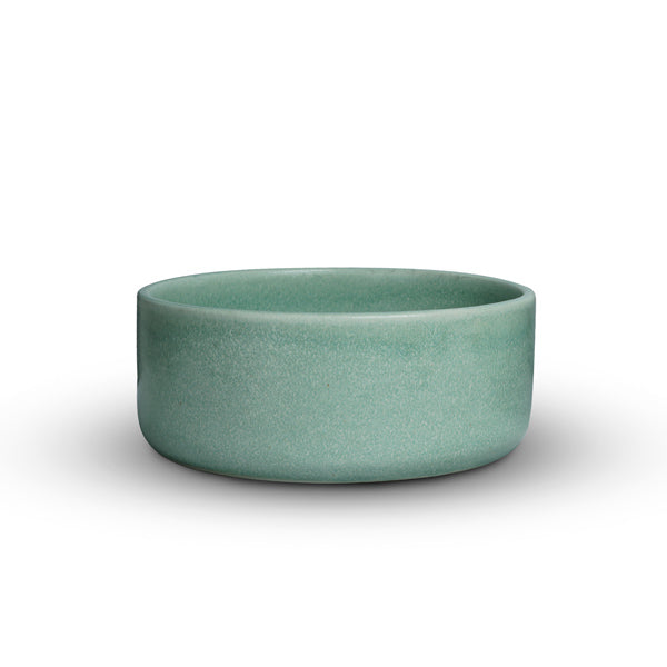Yellow Marigold Shibui Serving Bowl (Large) – set of 2 in pastel green glaze, elegant ceramic tableware
