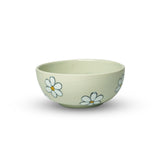 Yellow Marigold Small Bowls / Katori – Set of 4 (Mint Grey), handcrafted ceramic small bowls in subtle mint-grey glaze for modern dining.