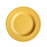 Yellow Marigold Sunflower dinner plates – handmade vibrant yellow ceramic, set of four, food‑safe & lead‑free