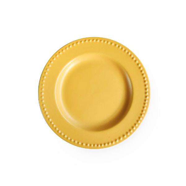Yellow Marigold sunflower‑design ceramic quarter plates (set of 4) – cheerful side plates ideal for snacks & desserts