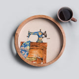 Round Tray - Timeless Threads I Wood