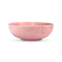 Wild Rose Serving Bowl Set of 2 – Pastel Pink Ceramic Bowls | Handcrafted Tableware